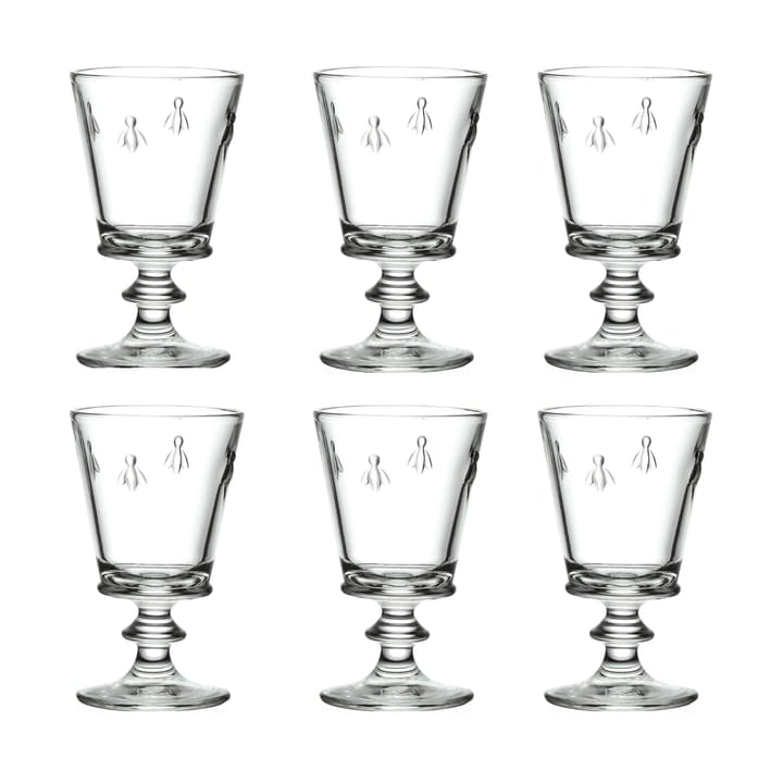 Abeille wine glass 24 cl 6-pack - Clear - La Rochère