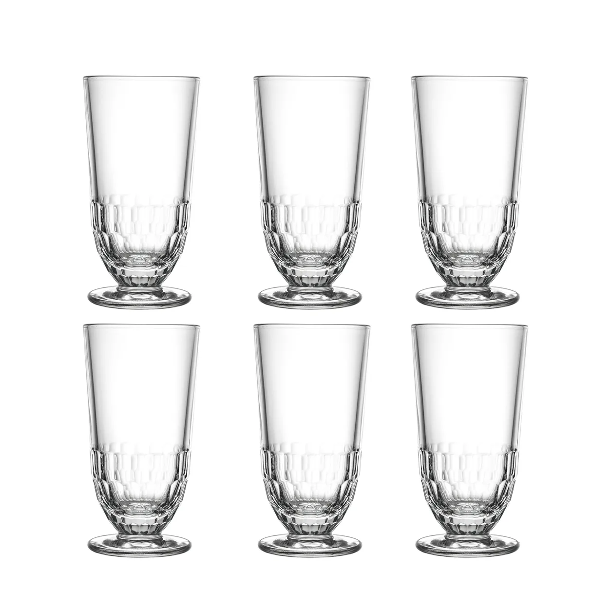 La Rochère Artois drink glass 38 cl 6-pack Clear | Scandinavian Design | Long drink & highball glasses | Transparent