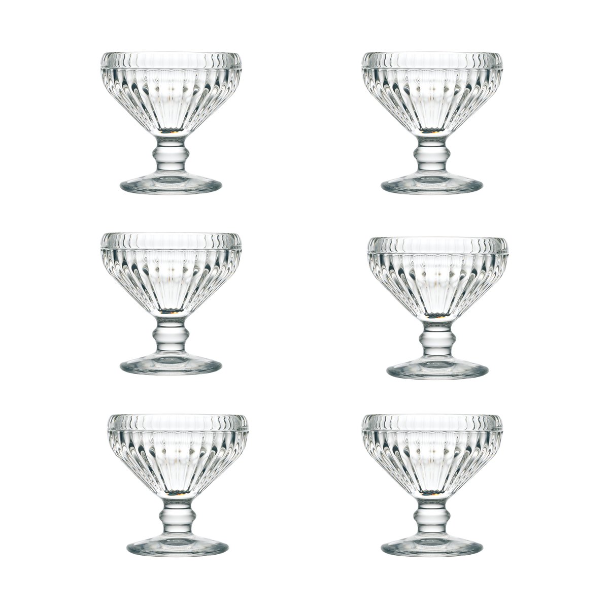 La Rochère Canarie dessert bowl 13 cl 6-pack Clear | Scandinavian Design | Dessert bowls | Transparent