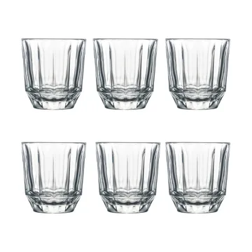 City drinking glass 25 cl 6-pack - Clear - La Rochère