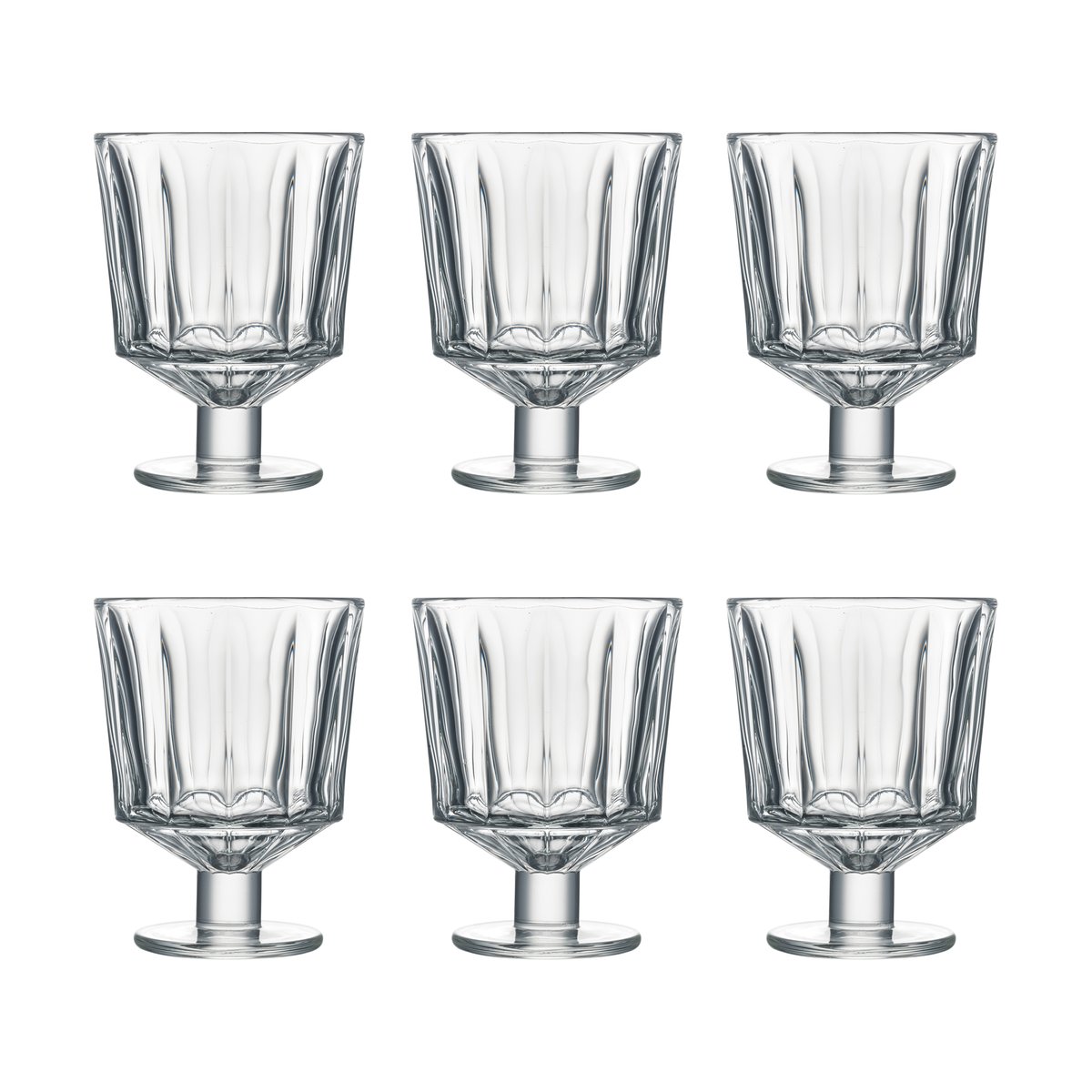 La Rochère City wine glass 26 cl 6-pack Clear | Scandinavian Design | Wine glasses | Transparent