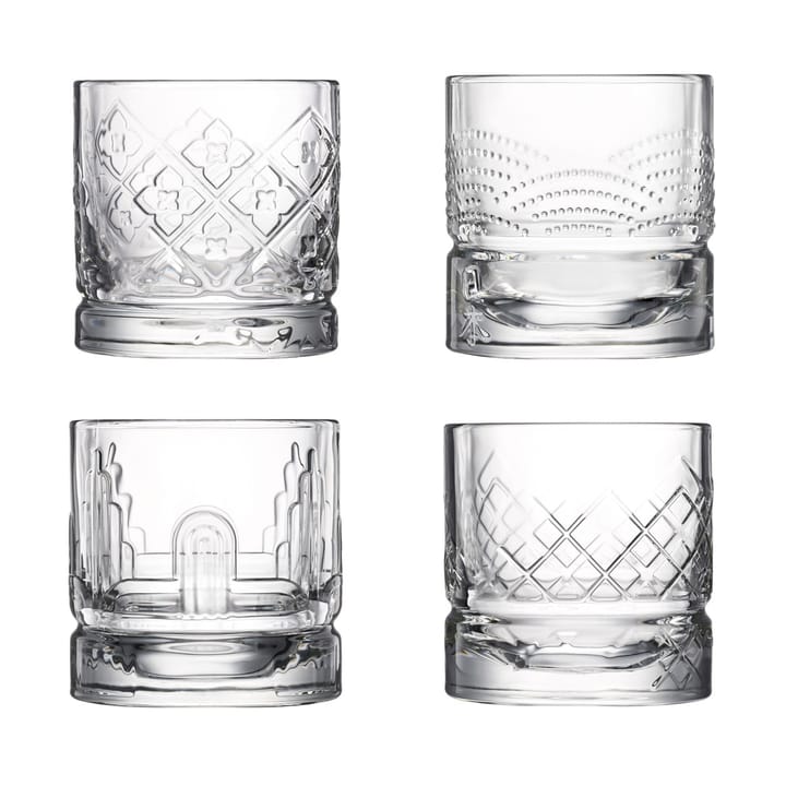 Dandy whiskey glass 4 pieces - Clear - La Rochère