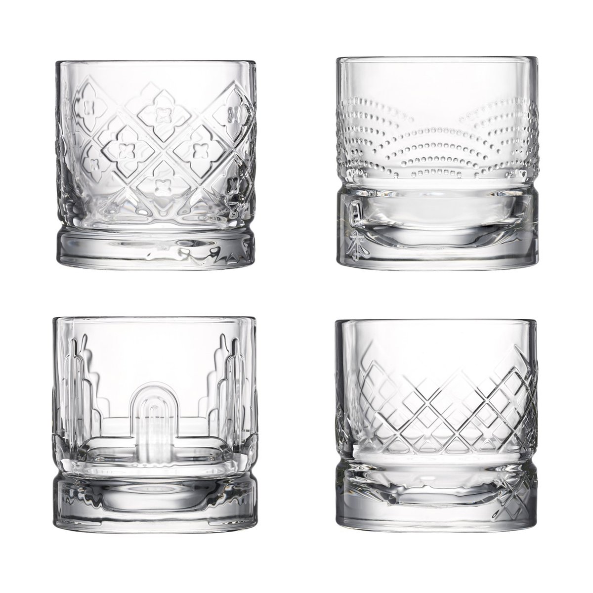 La Rochère Dandy whiskey glass 4 pieces Clear | Scandinavian Design | Transparent