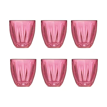 Lily water glass 6-pack - Raspberry - La Rochère