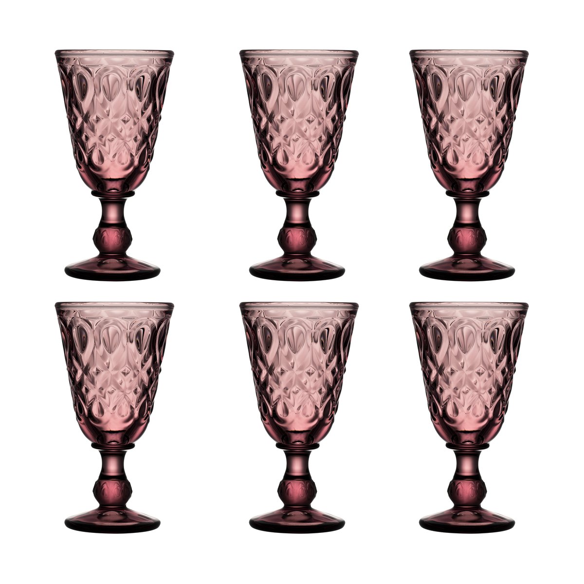 La Rochère Lyonnais wine glass 23 cl 6-pack Ametist