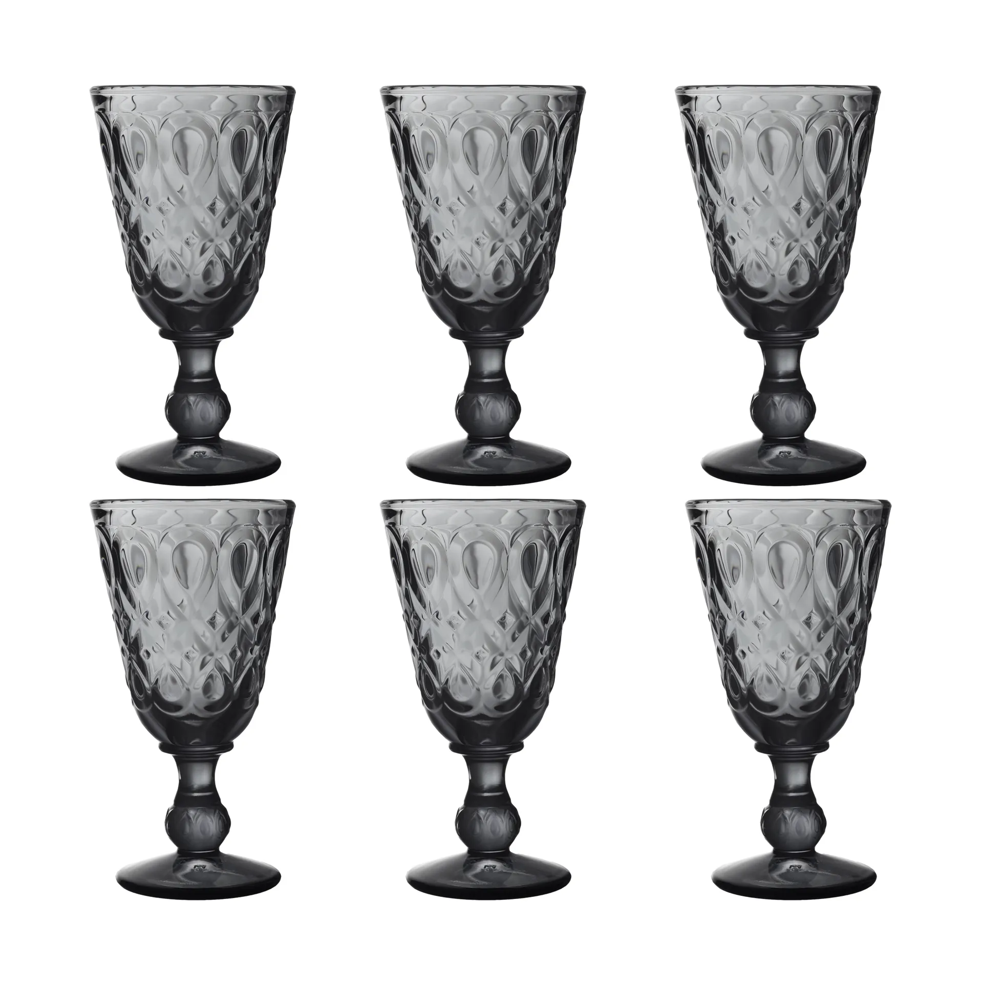 Lyonnais wine glass 23 cl 6-pack, Antracite La Rochère