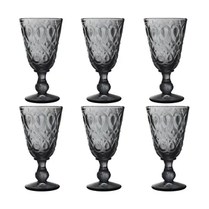 La Rochère Verre à Vin LYONNAIS En Verre Pressé Anthracite - 23 Cl
