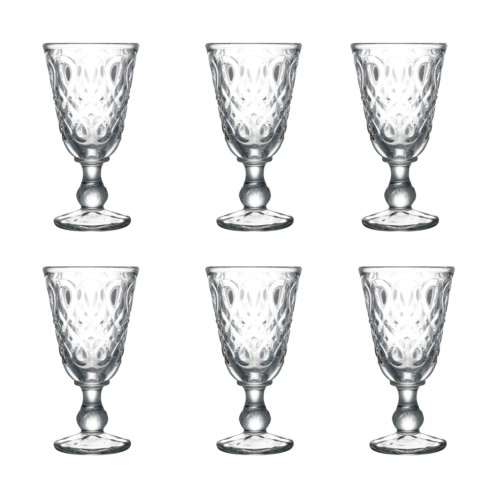 Lyonnais wine glass 23 cl 6-pack, Clear La Rochère
