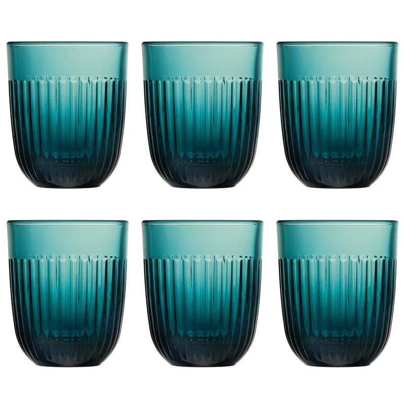 La Rochère Ouessant water glass 29 cl 6-pack Dark blue