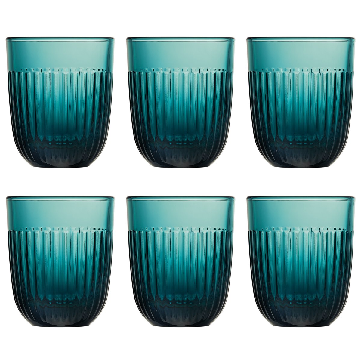 La Rochère Ouessant water glass 29 cl 6-pack Dark blue