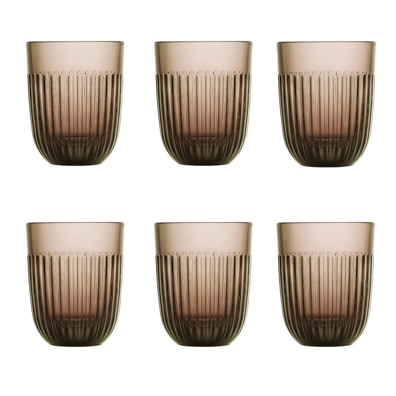 La Rochère Ouessant water glass 29 cl 6-pack Mocha