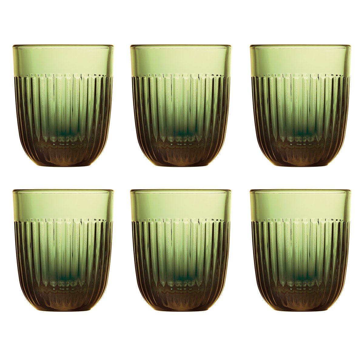 La Rochère Ouessant water glass 29 cl 6-pack Olive green
