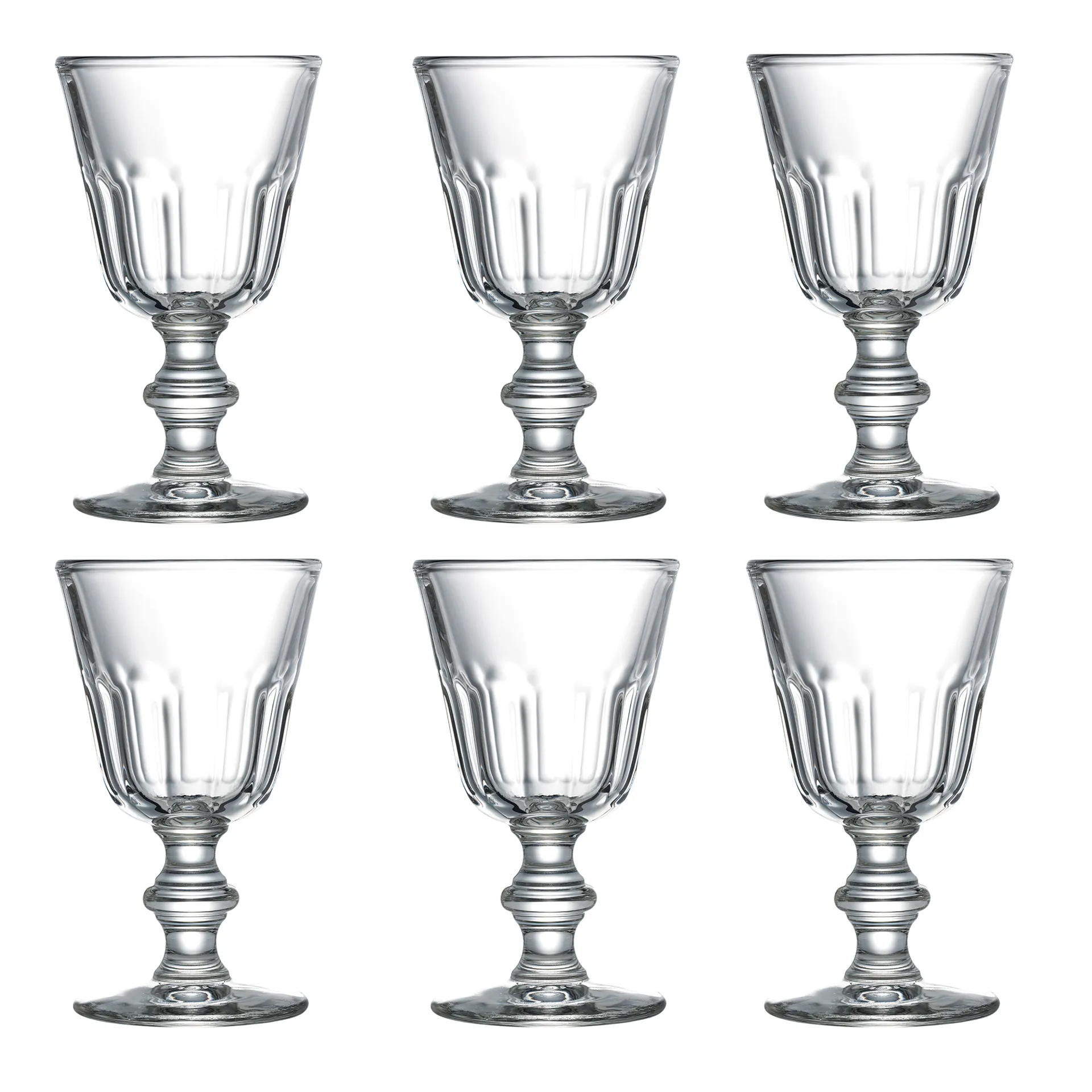 Perigord small stemmed glass 22 cl 6-pack, Transparent La Rochère