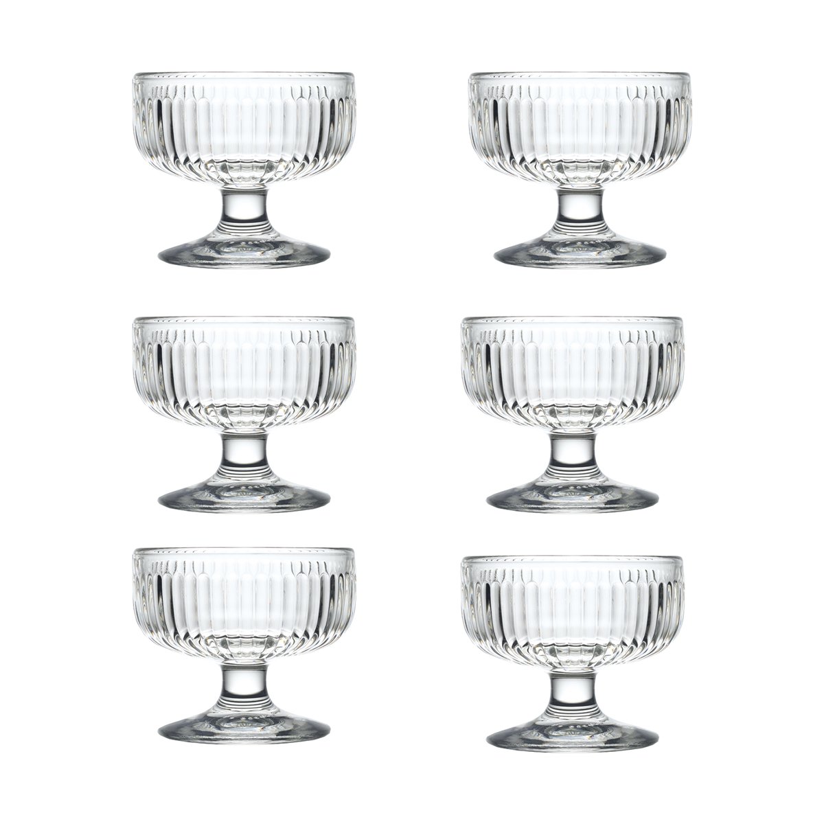 La Rochère Tahiti dessert bowl 23 cl 6-pack Clear | Scandinavian Design | Dessert bowls | Transparent