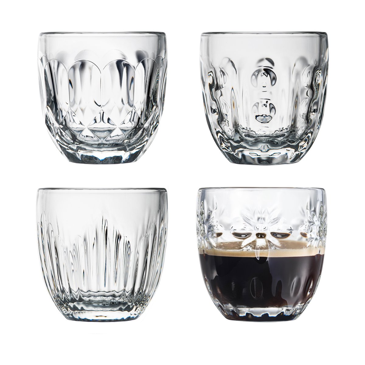 La Rochère Troquet espresso glass 10 cl 4 pieces Clear