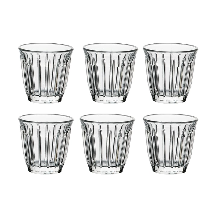 Zinc espresso glass 10 cl 6-pack - Clear - La Rochère