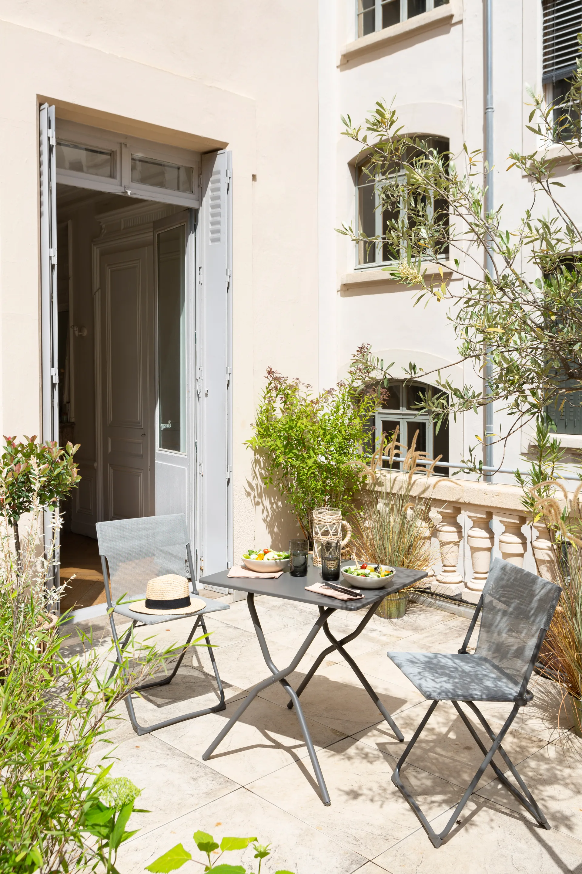Balcony chair, Titanium/grey Lafuma