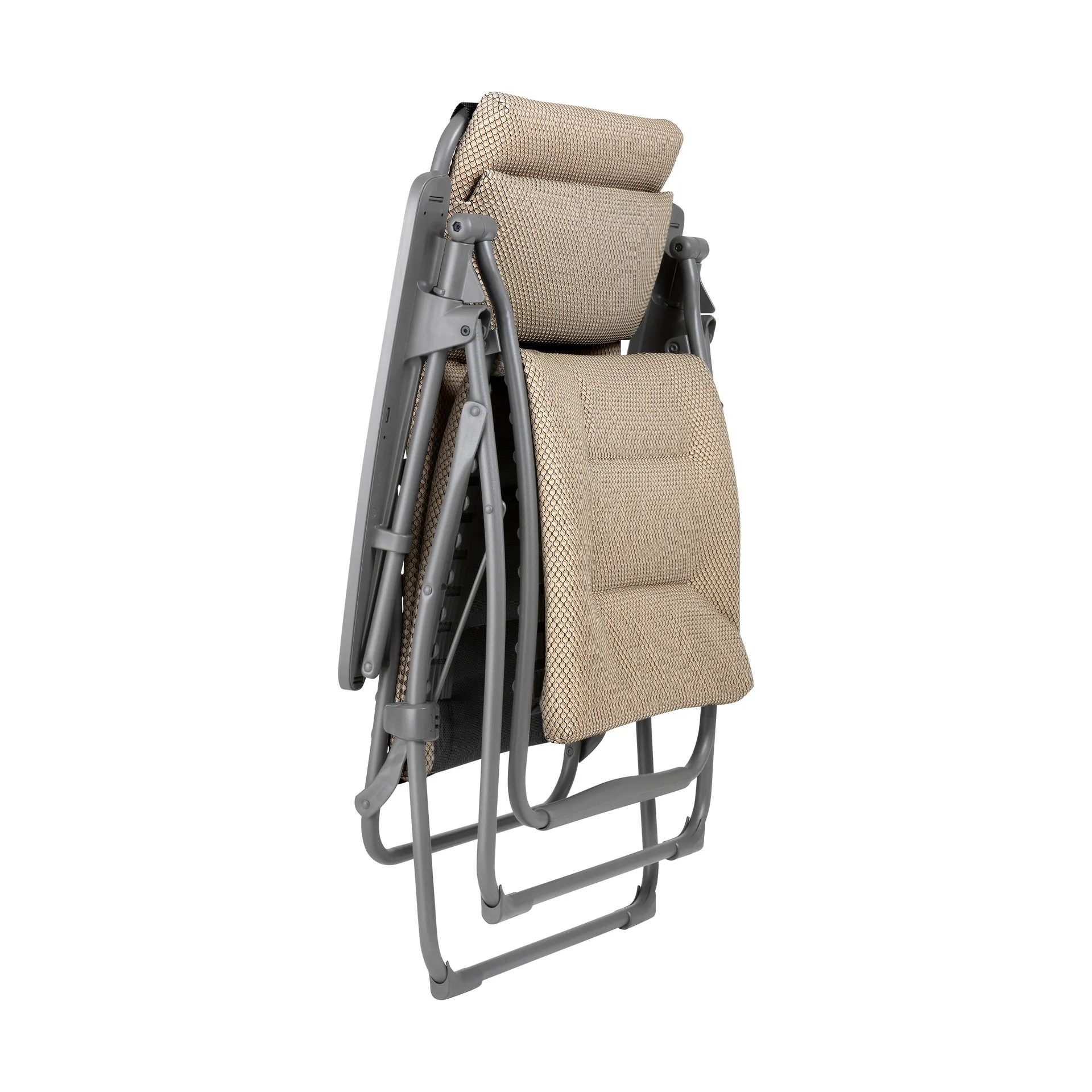Futura BeComfort sun lounger, Dark grey-moka Lafuma