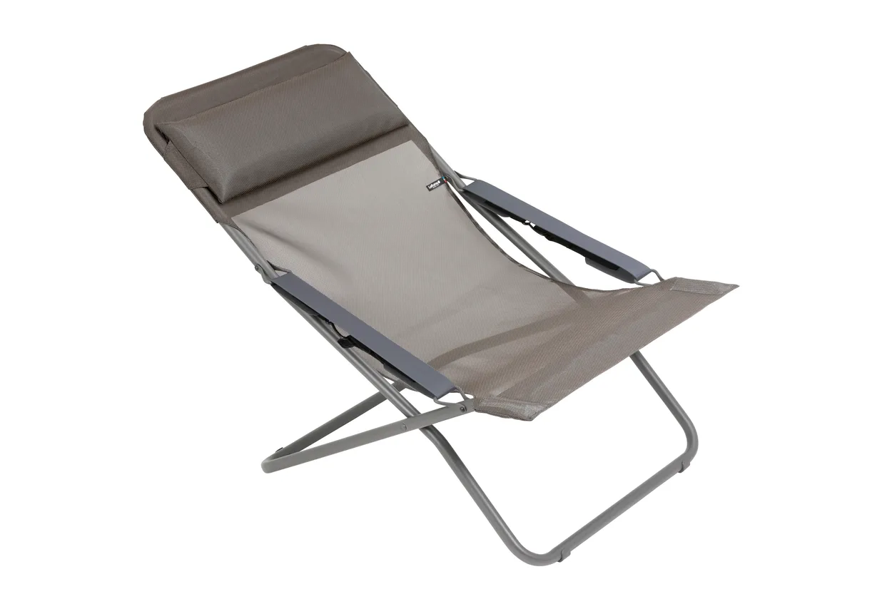 Lafuma Transabed Batyline sun lounger Graphite | Scandinavian Design | Garden chairs | Grey