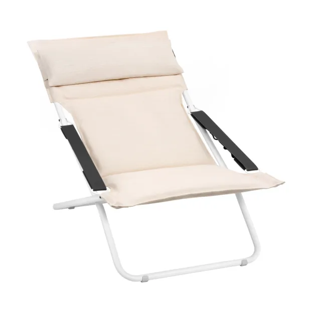 Lafuma Transabed sun lounger Argile Beige | Scandinavian Design | Garden chairs | Beige