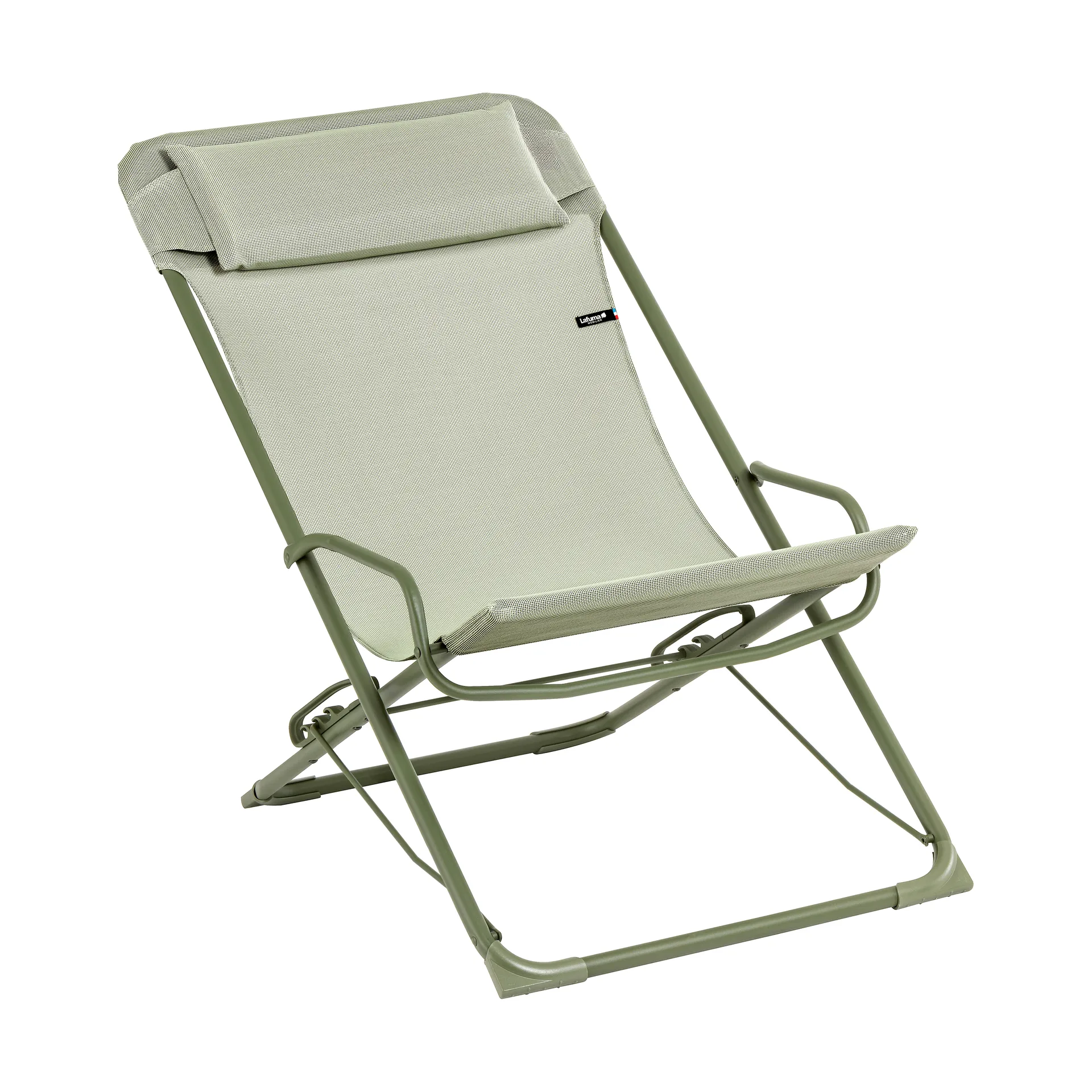 Transaswing Colorblock sun lounger, Moss (green) Lafuma