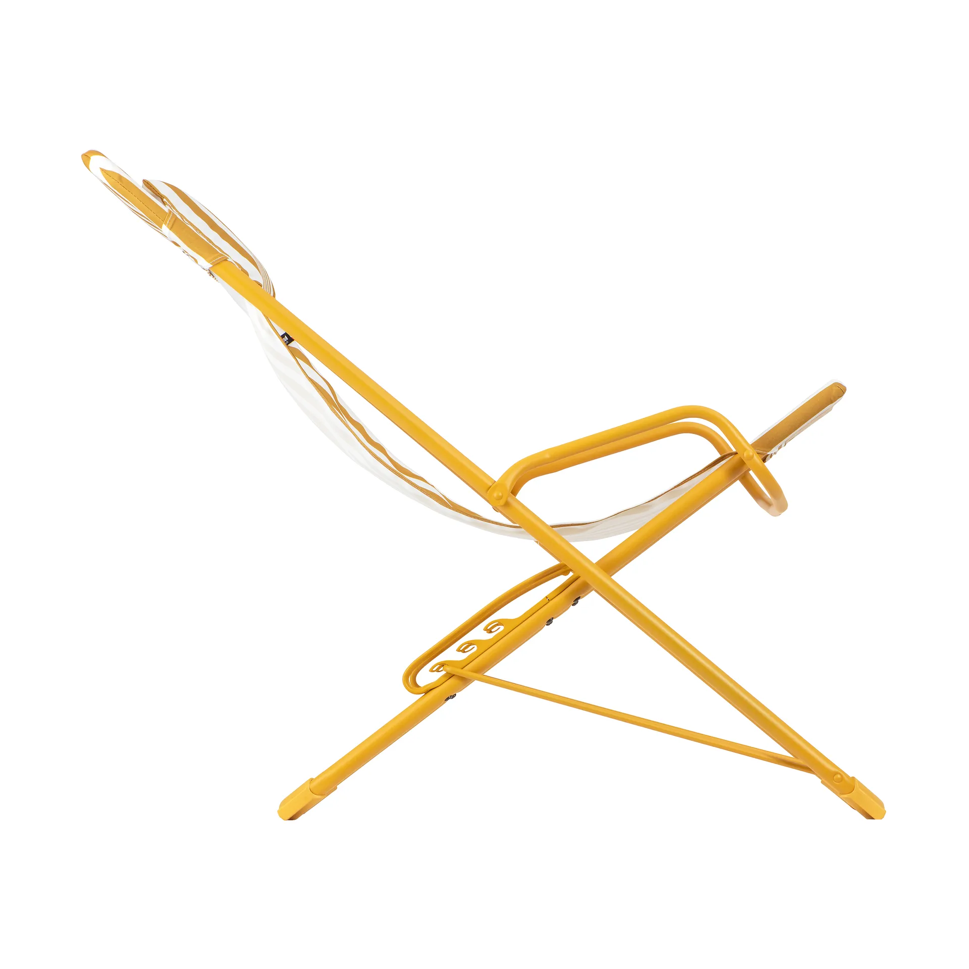 Transaswing Colorblock sun lounger, Rayure Miel (yellow) Lafuma