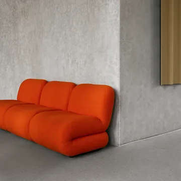 BAU 3 seater sofa, Zero beige - Lammhults