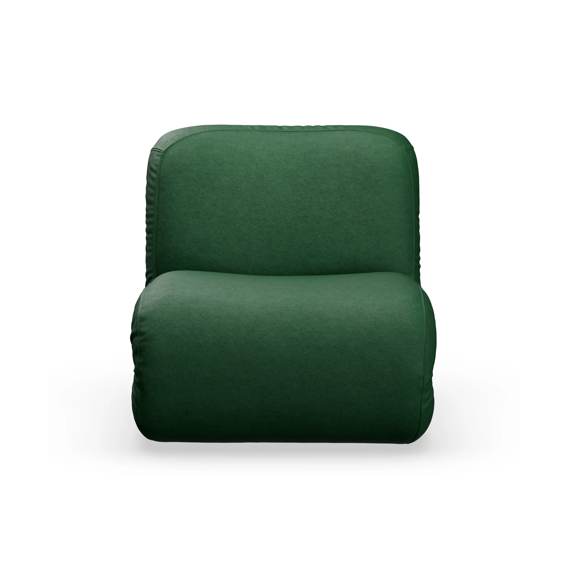 BAU armchair, Divina melange dark green, straight Lammhults