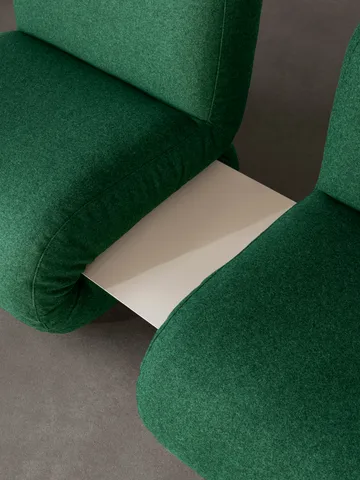 BAU armchair - Vidar 0542 red, straight - Lammhults