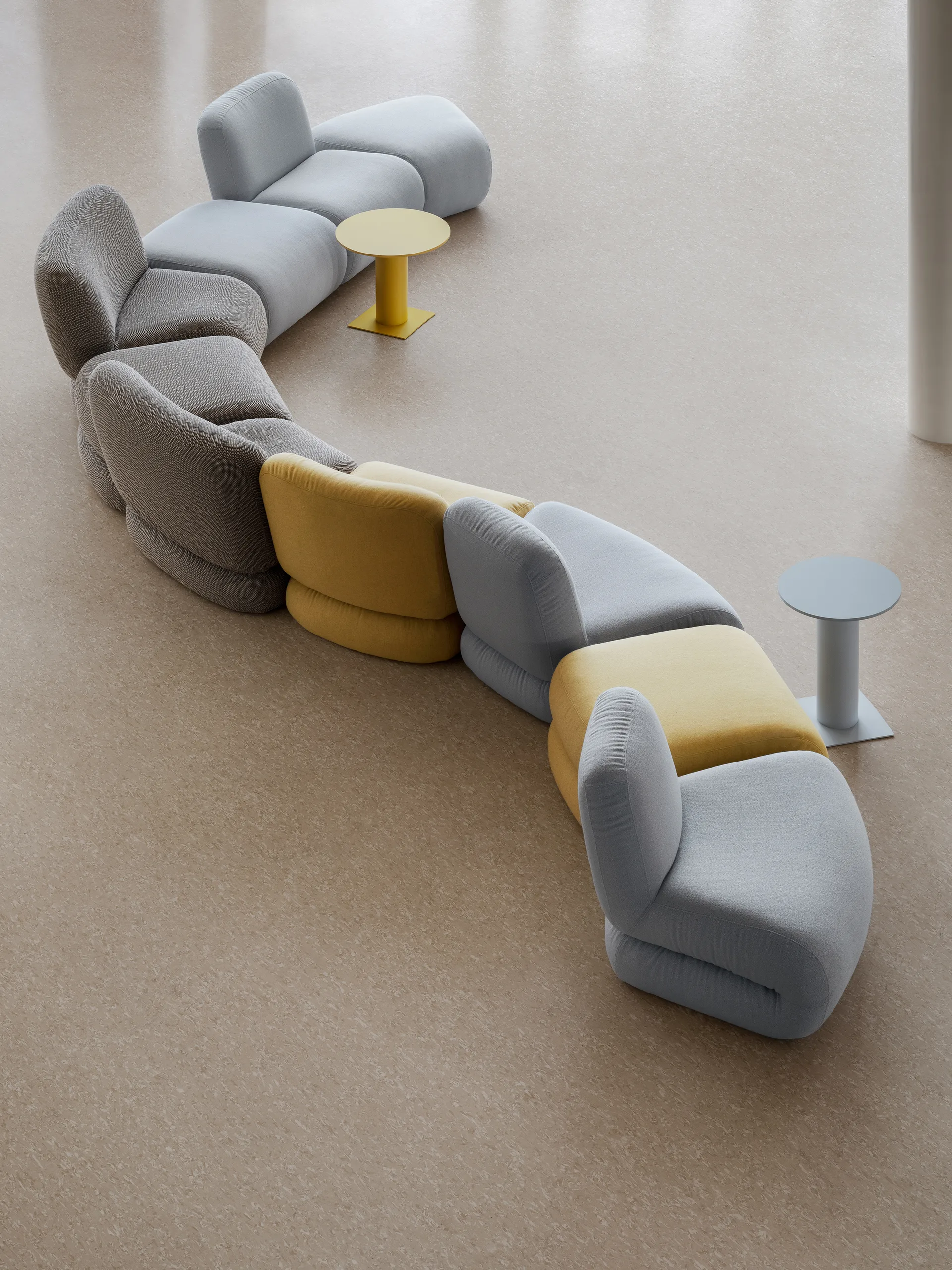 BAU armchair, Vidar 0542 red, straight Lammhults