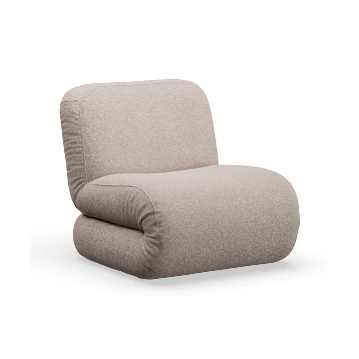 BAU armchair - Zero Beige, straight - Lammhults