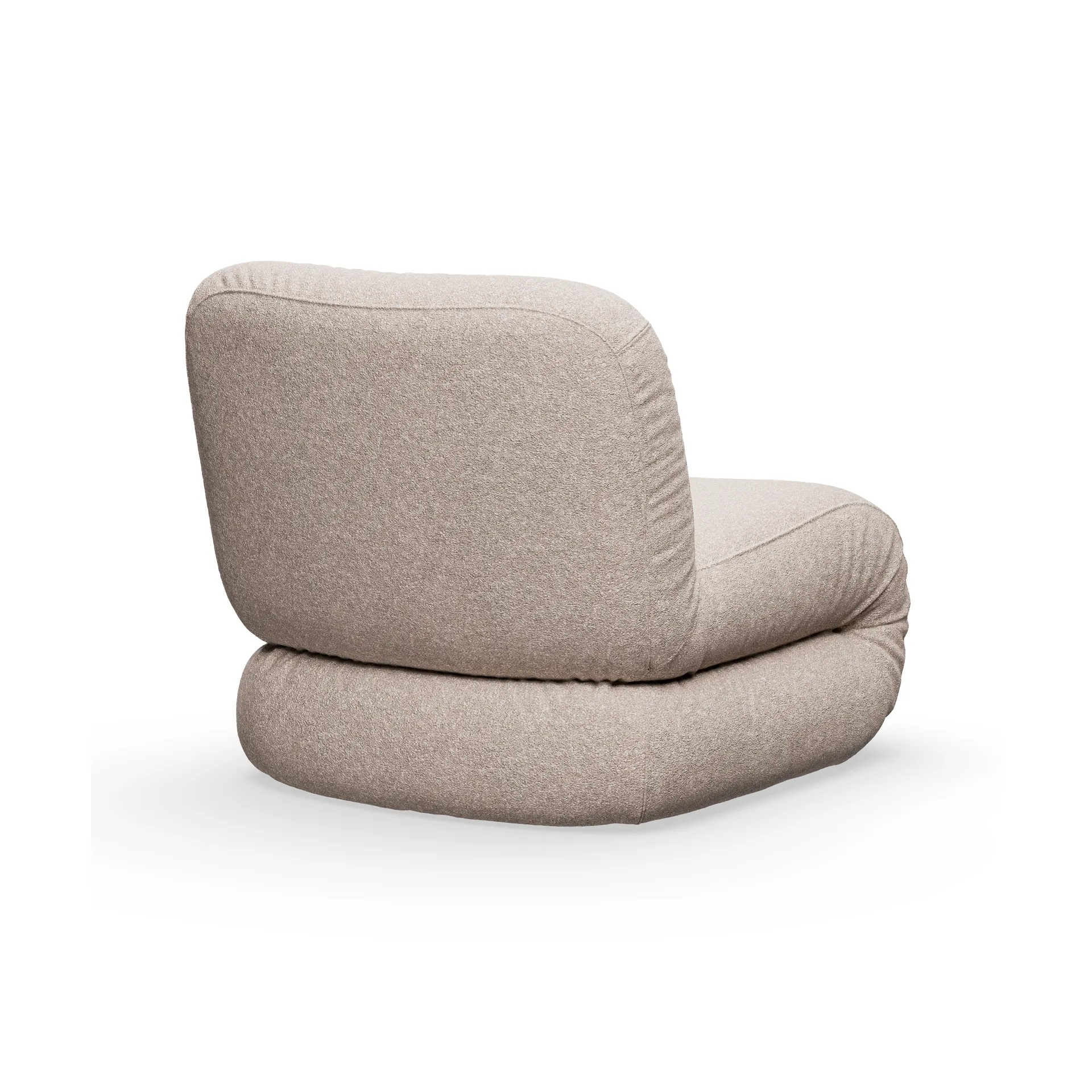 BAU armchair, Zero Beige, straight Lammhults