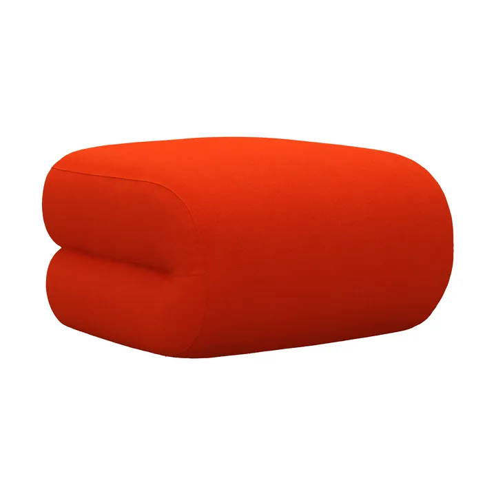 BAU footstool - Vidar 0542 red, straight - Lammhults