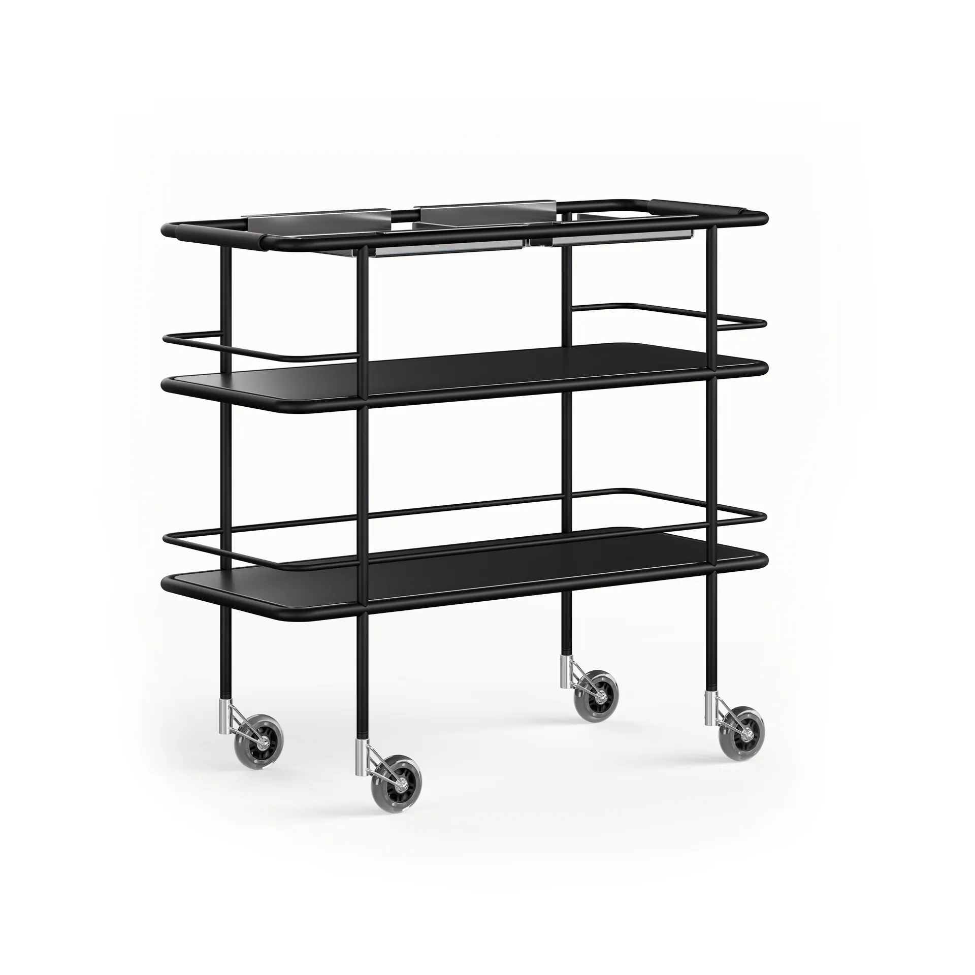 Cargo Support serving trolley, Black Lammhults
