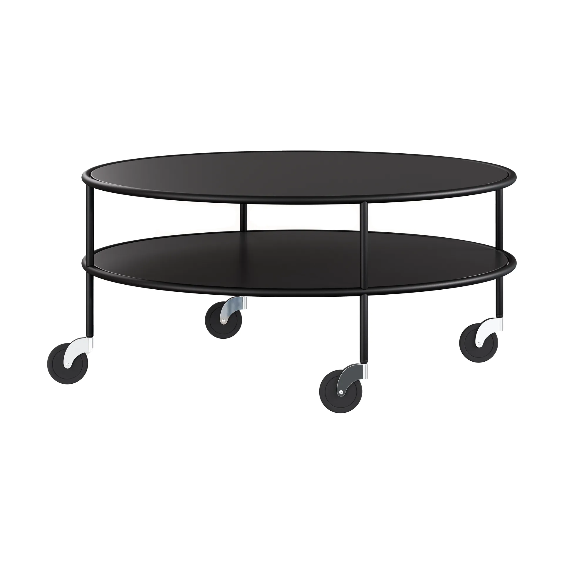 Chicago coffee table, Black laminate, Ø90 cm Lammhults