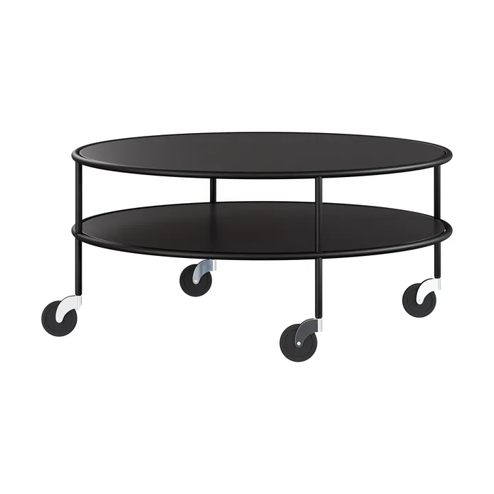 Chicago coffee table - Black laminate, Ø90 cm - Lammhults