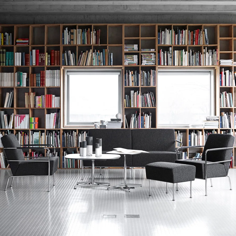 Chicago III coffee table, Black laminate-black Lammhults