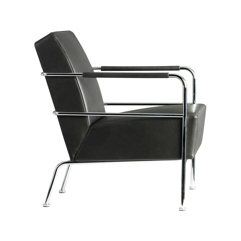 Cinema armchair, Elmo Nordic black-chrome Lammhults