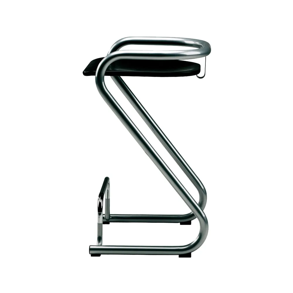 S70-3 bar stool, Black-chrome Lammhults