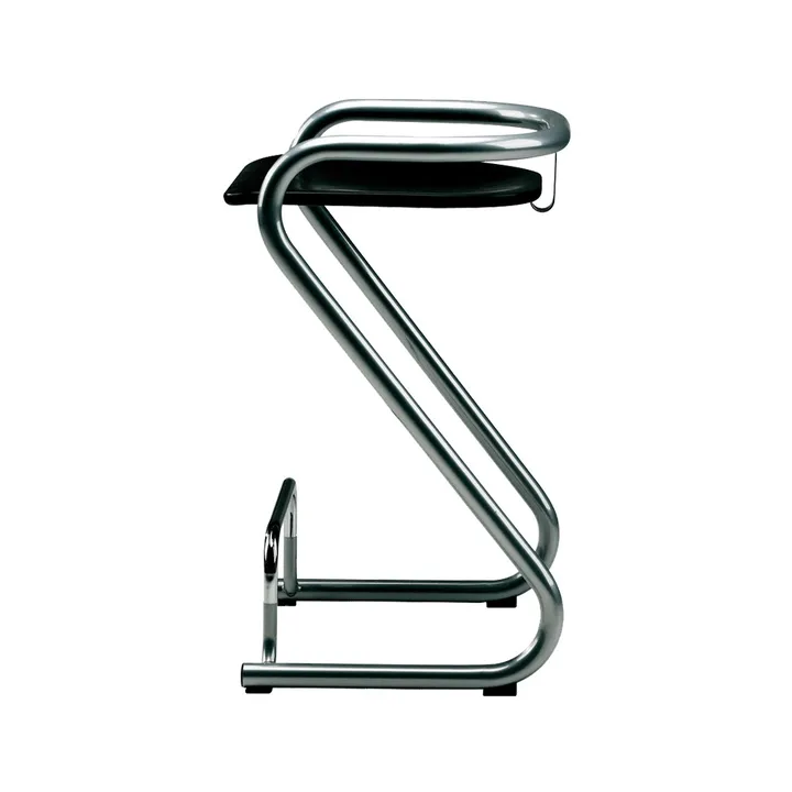 S70-3 bar stool - Black-chrome - Lammhults