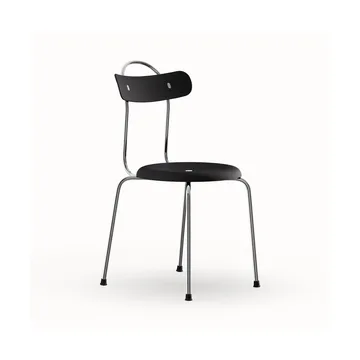 Stool plus chair - Black-chromed frame - Lammhults