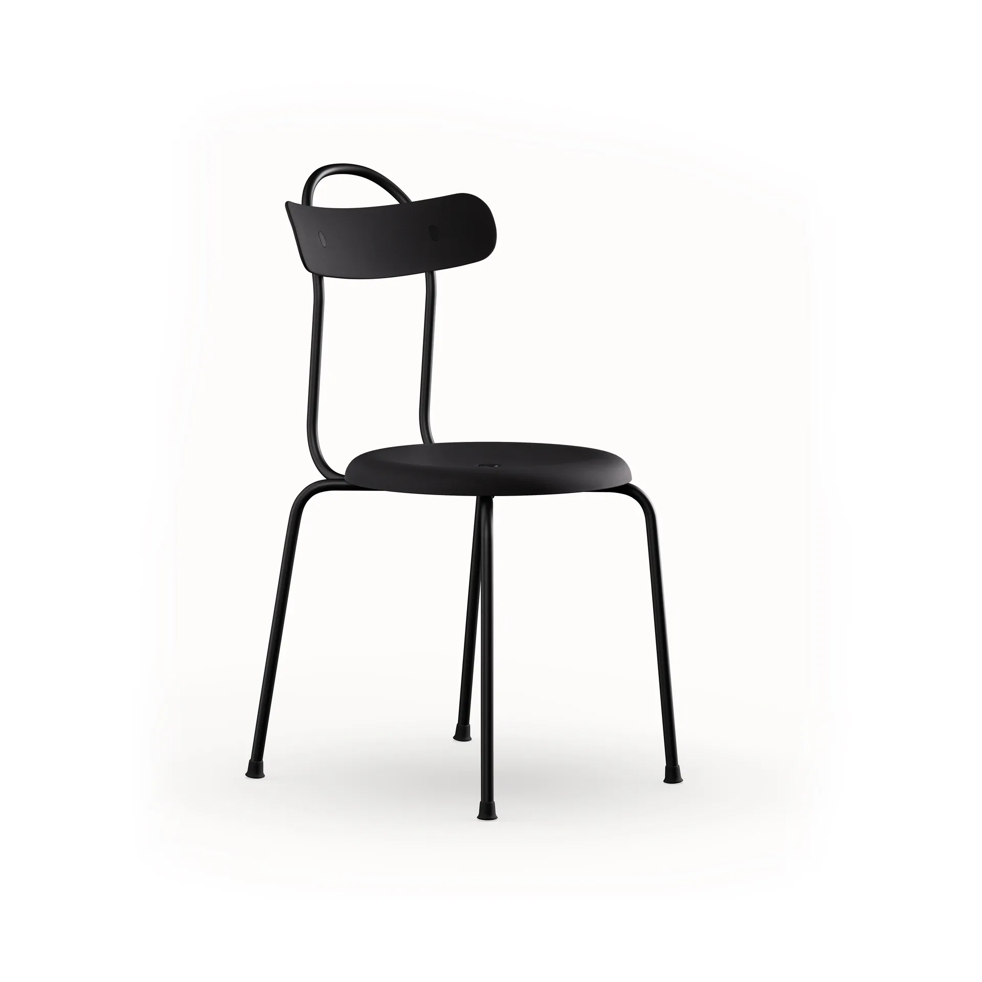 Stool plus chair, Black Lammhults