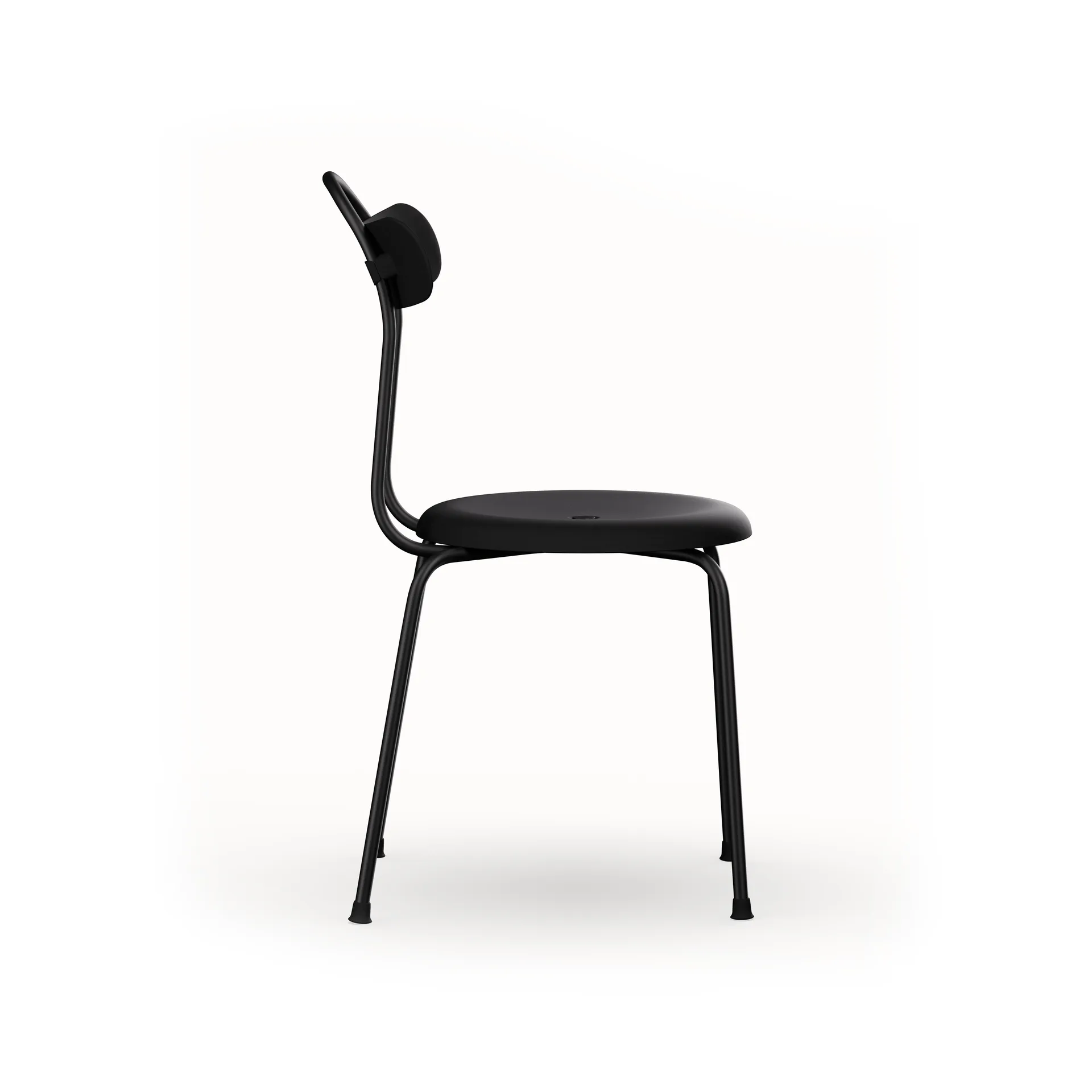 Stool plus chair, Black Lammhults