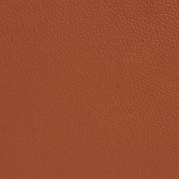 Sunny armchair with armrests - Leather Cognac–chrome frame with wheels - Lammhults