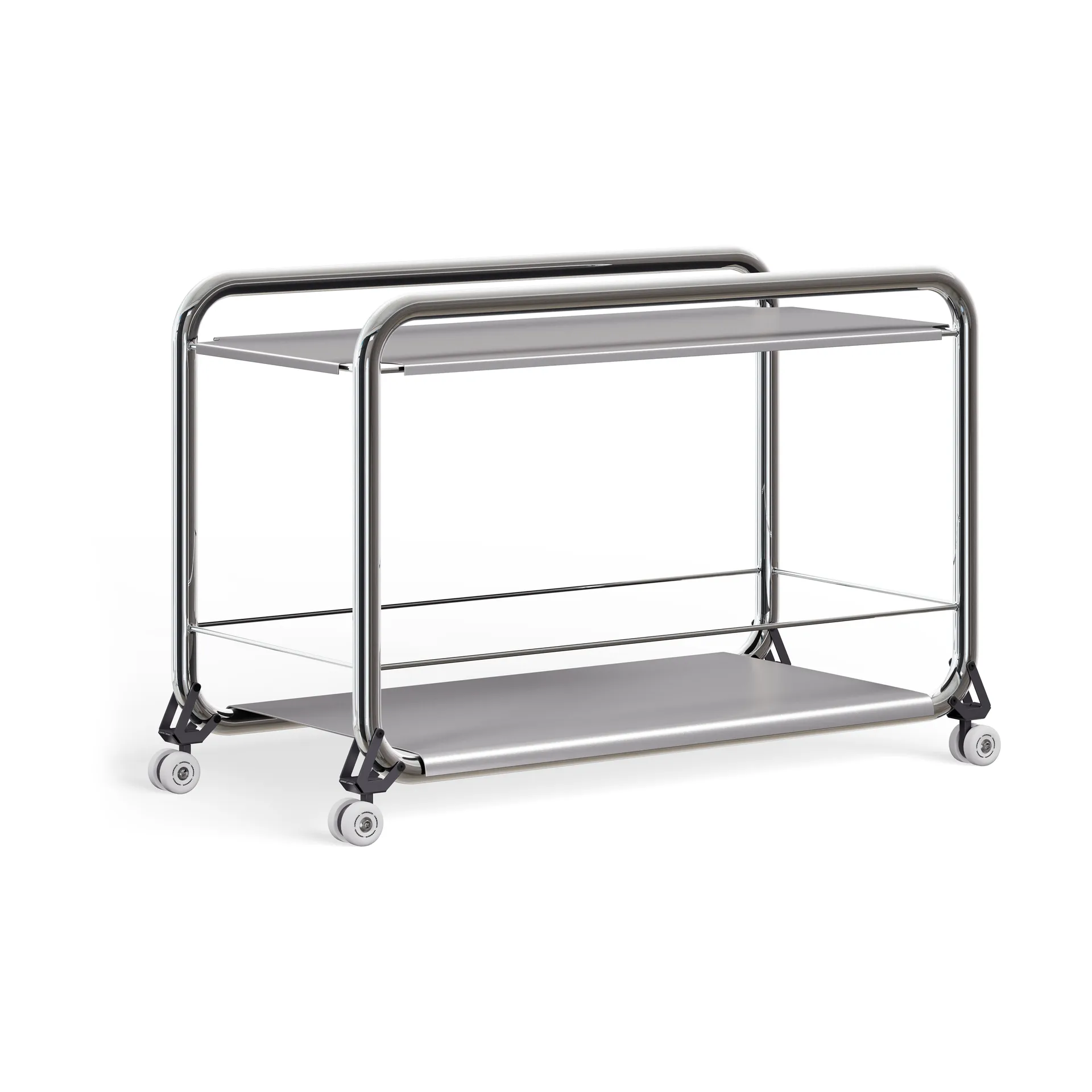 Tension trolley, Chrome-stainless steel Lammhults