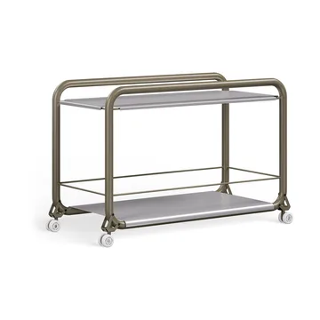 Tension trolley - Grey green-stainless steel - Lammhults