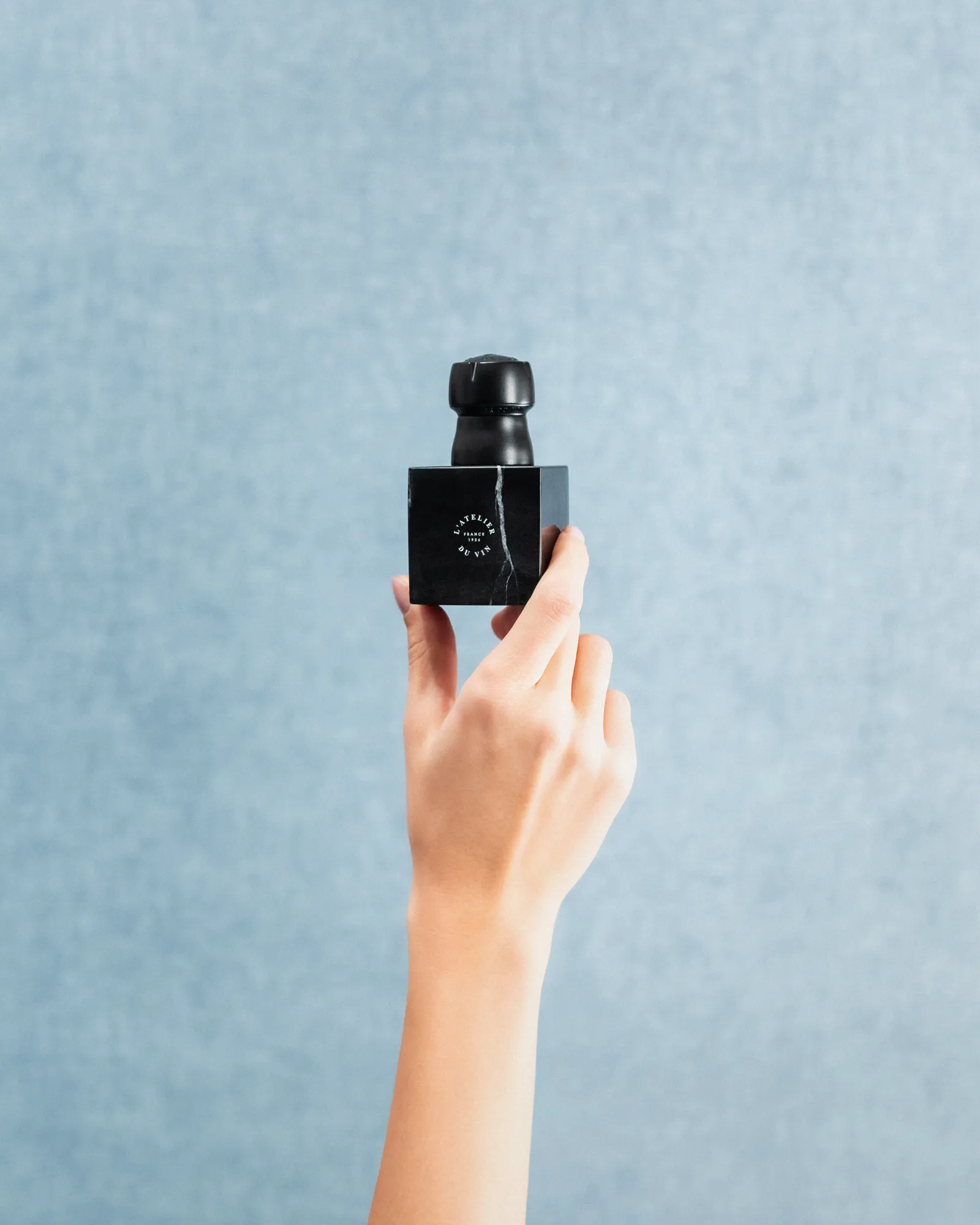 Champagne cork stopper, Black marble L'Atelier du Vin