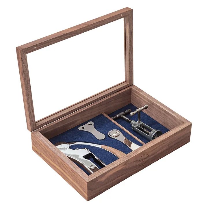 Le Collectionneur 2 sommelier tool set - Walnut - L'Atelier du Vin