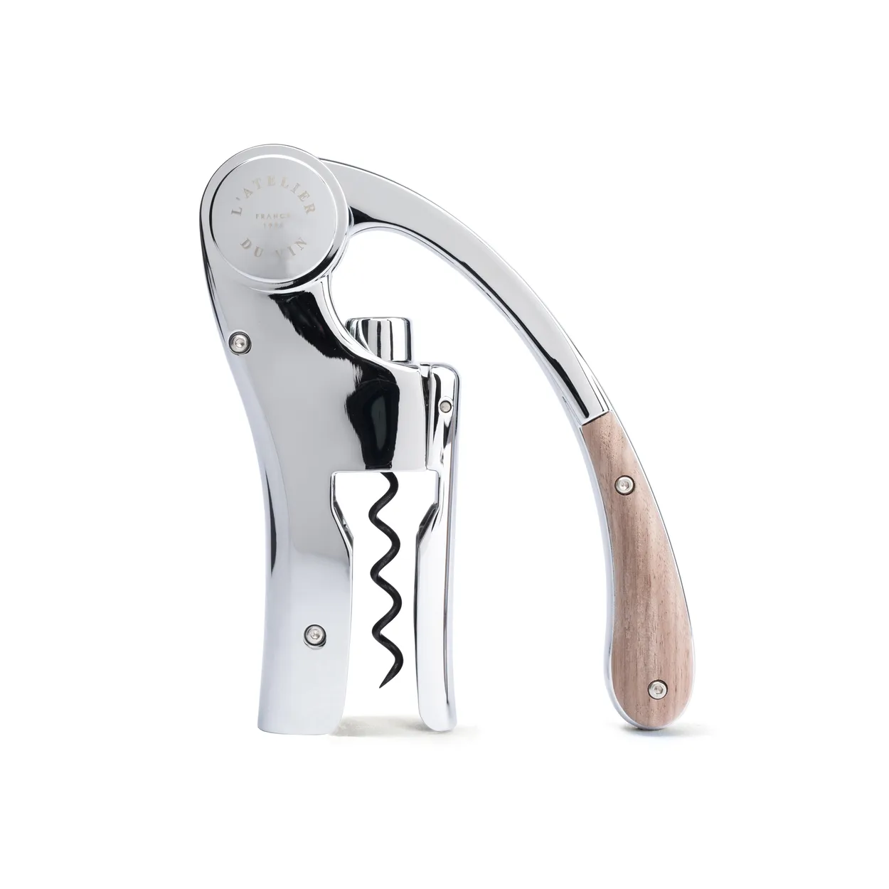 L'Atelier du Vin Oeno Motion corkscrew Walnut-chrome
