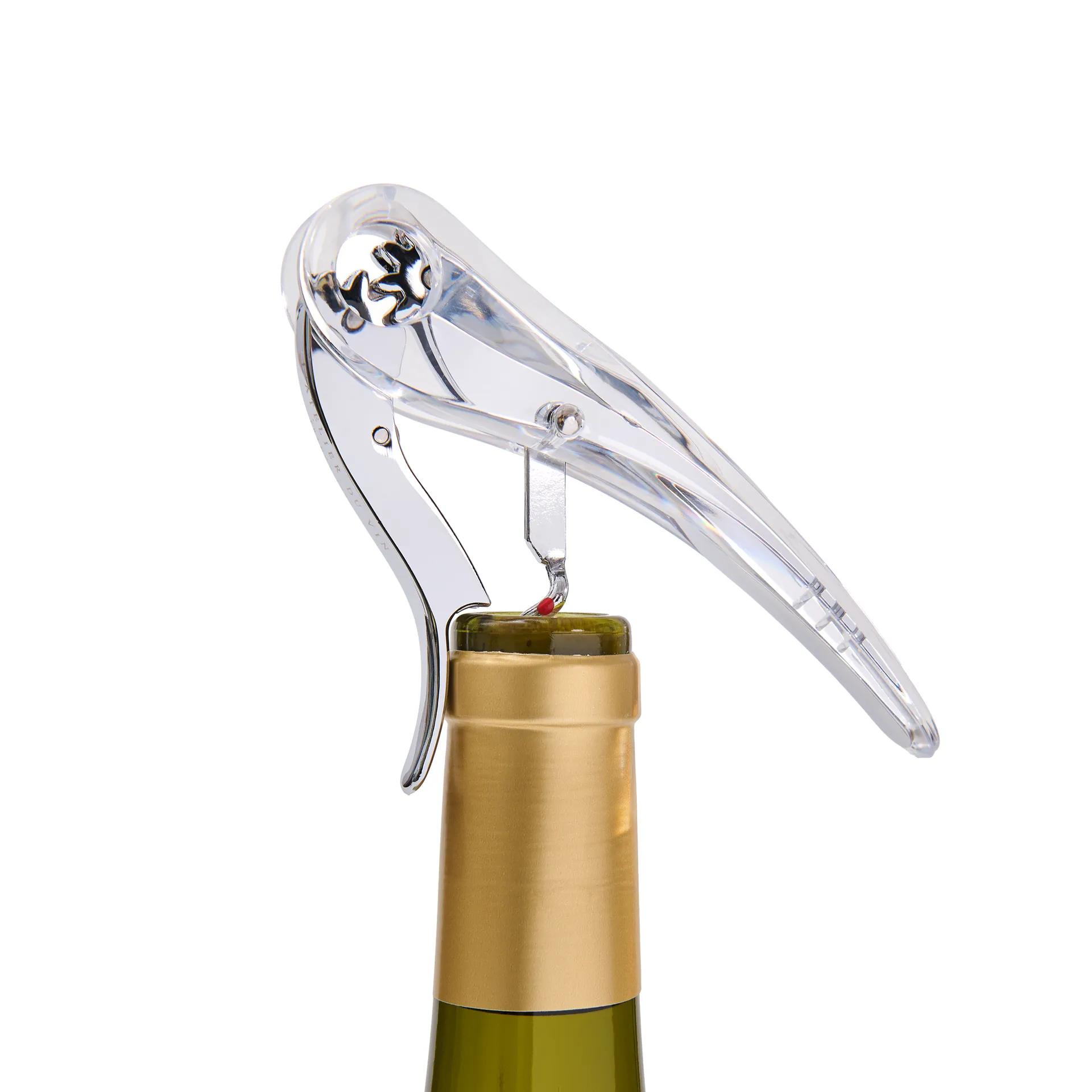 Soft machine crystal wine opener, Silver L'Atelier du Vin